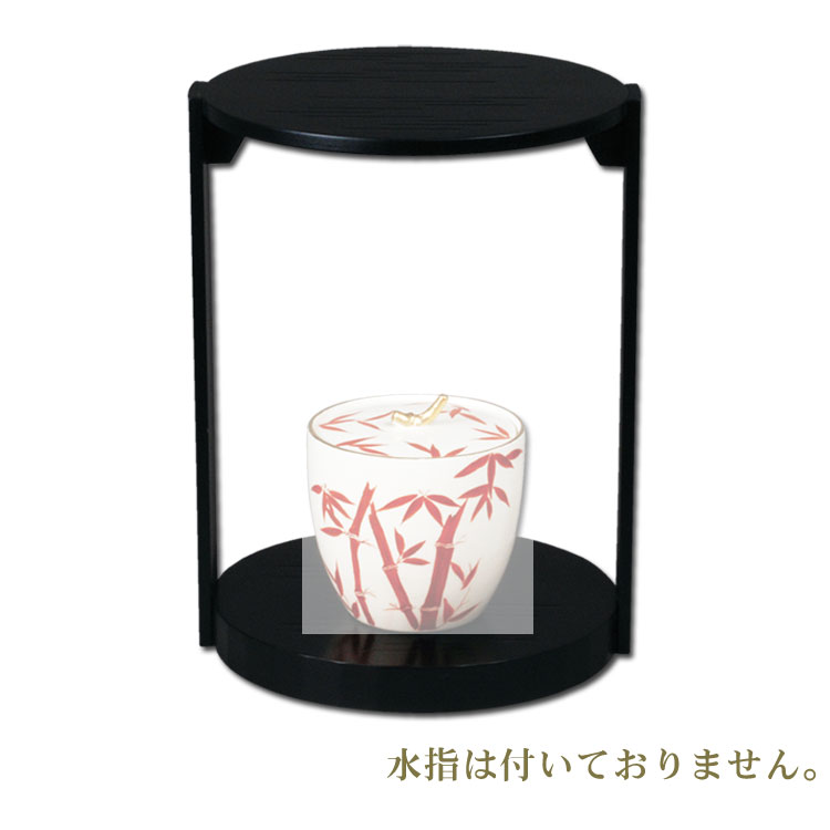 楽天市場】【茶道具】【棚物】宗旦好み黒塗丸卓（ボール箱
