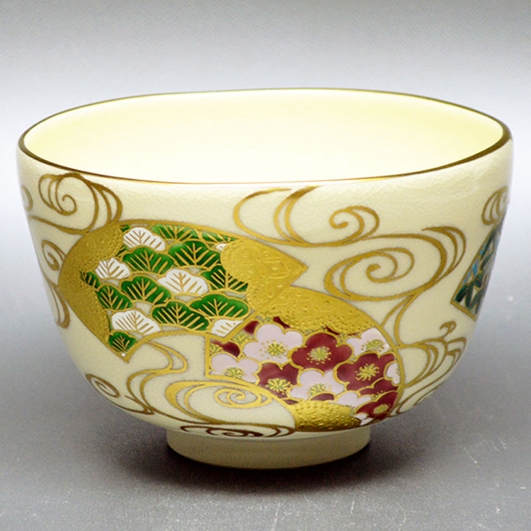 楽天市場】茶道具 抹茶茶碗 卯の花 茜窯 岡田華渓 掘り出し物市