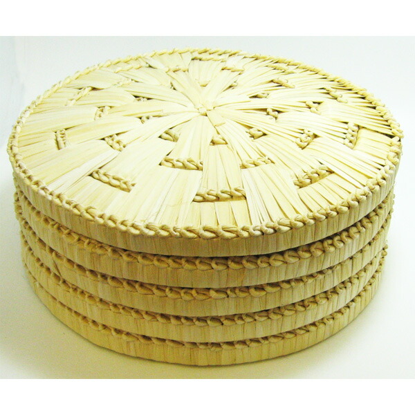 茶道具　円座　5枚組　新品未使用品 茶道具 水屋道具 待合用具 円座 尺一 菅製 5枚セット 五枚セット 5枚組