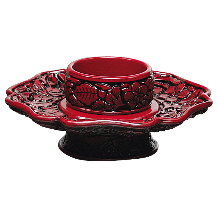 楽天市場】【茶道具 / 天目台】 倶利 / 天目台 (堆朱) : 抹茶と茶道具