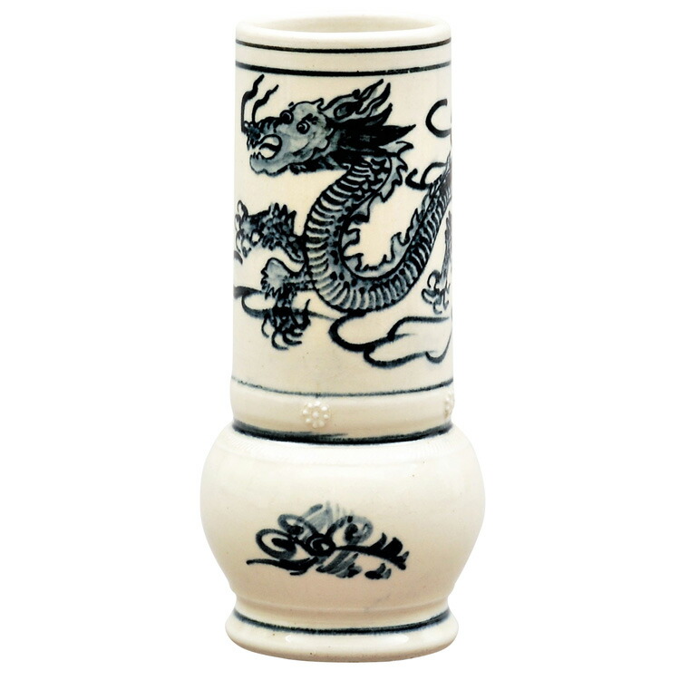 楽天市場】【茶道具】【花入】【送料無料】染付高砂花入西尾瑞豊作（共
