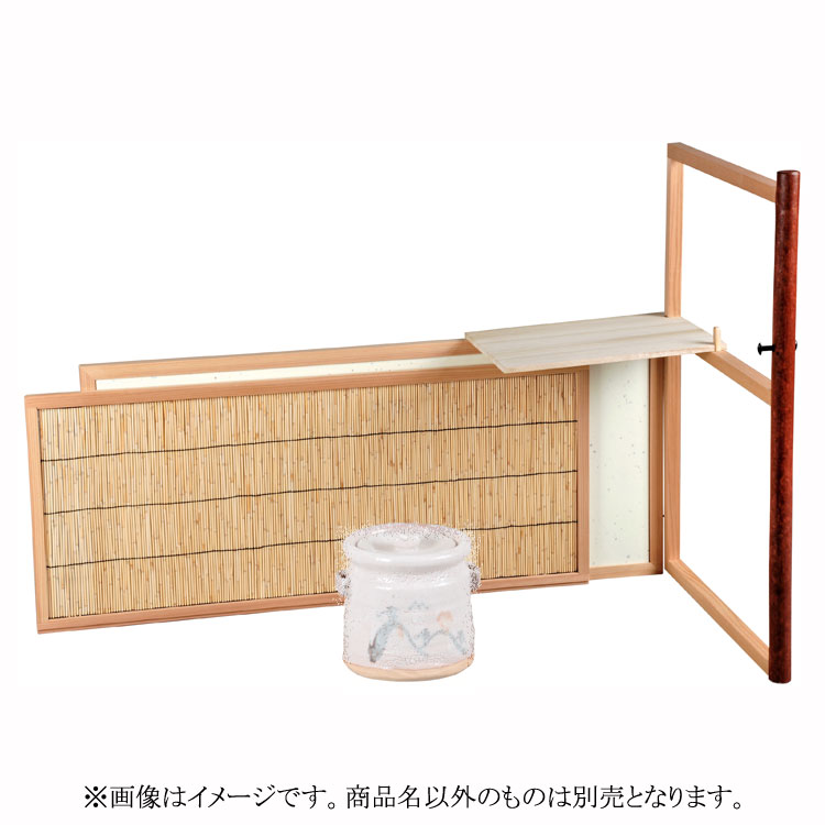 茶道具　【台目棚】　葭棚(よし棚) Yahoo!オークション -「葭棚」(工芸品) の落札相場・落札価格