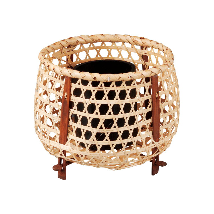 楽天市場】茶道具 花入 花籠 籠花入 虫籠 染竹 (上塗竹入子) : お茶