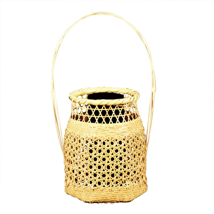 楽天市場】茶道具 花入 花籠 籠花入 虫籠 染竹 (上塗竹入子) : お茶