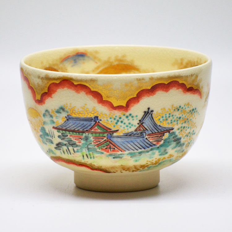 茶道具 貨物輸送無料 茶碗 茶碗 丹青 山寺 林淡幽茶道 抹茶椀 抹茶 茶器 茶椀 茶わん ちゃわん 差し上げ物 千紀園