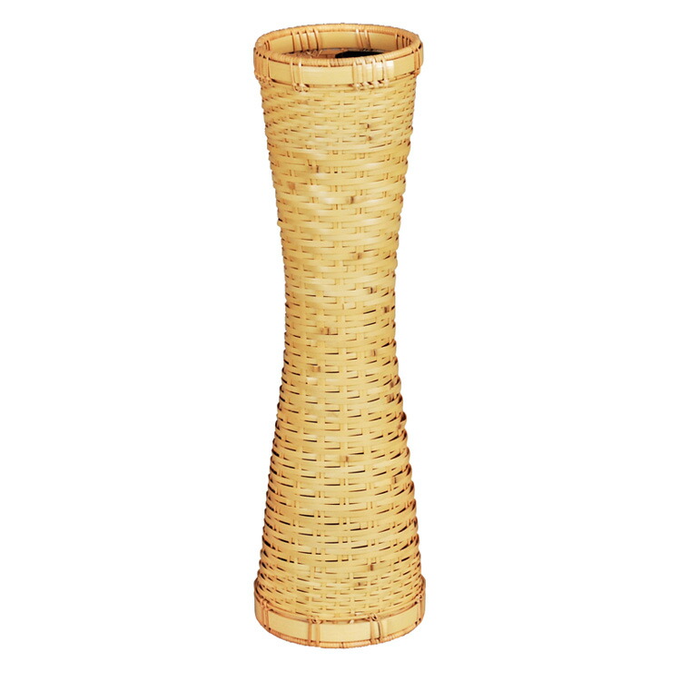 花入 方円籠 即中斎好写　和田菁竺　紙箱入　茶道具　花器　花籠　伝統工芸品 茶道具 花籠（はなかご） 籠花入 方円籠 即中斎好写 (上塗竹入子)