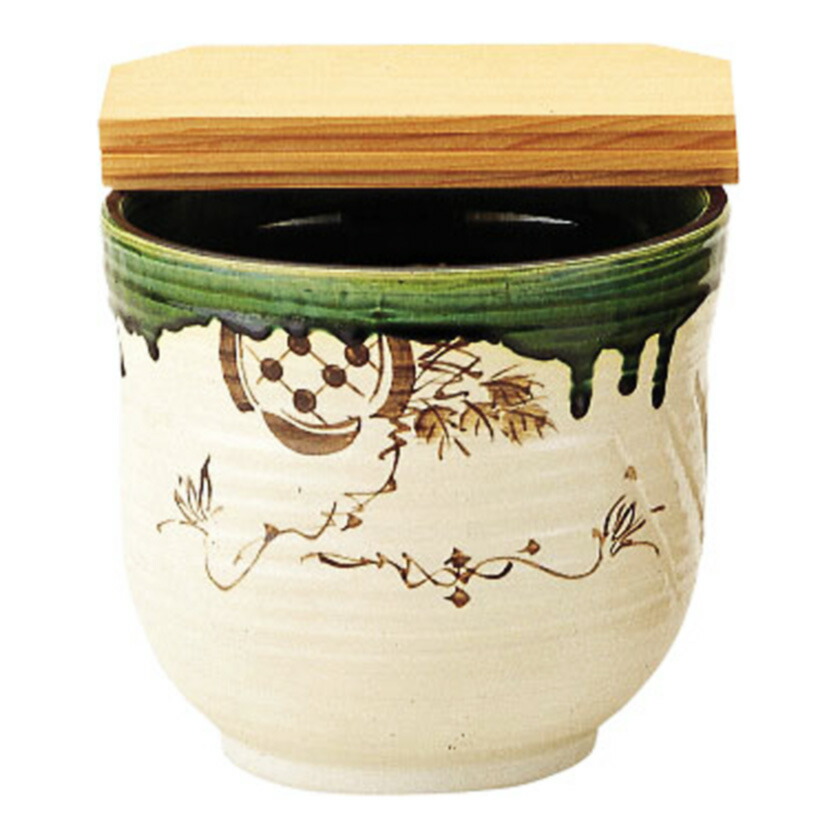 茶道具　水屋瓶　宝寿 茶器/茶道具 水屋道具】 水屋瓶（水屋甕/水屋壷/水屋壺） 飛青磁