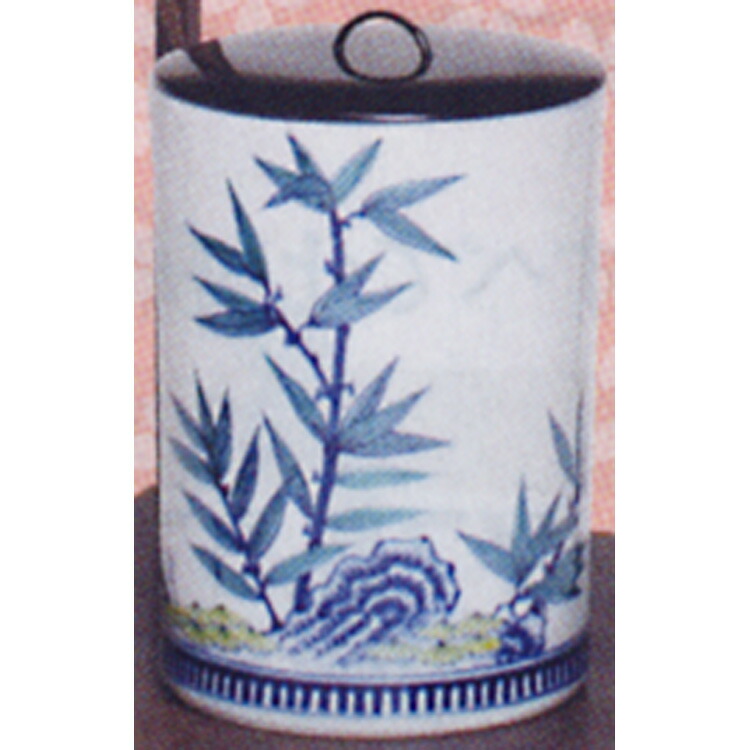 【楽天市場】茶道具 水指 色絵 岩竹 一重口 御室窯 (茶道具 通販 楽天)：お茶・茶道具・抹茶スイーツ千紀園