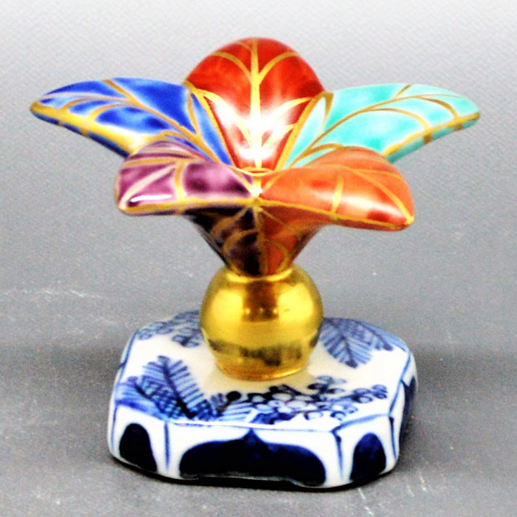 楽天市場】茶道具 蓋置 蓋置 色絵 三ッ兎 高野昭阿弥作 : 茶道具・抹茶