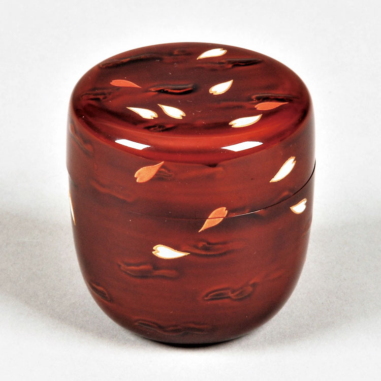 メーカー直送】 茶道具 棗 なつめ 大棗 桜皮塗 桜蒔絵 塚本 規義 メーカー直送】 茶道具 棗 なつめ 大棗 桜皮塗 桜蒔絵 塚本 規義
