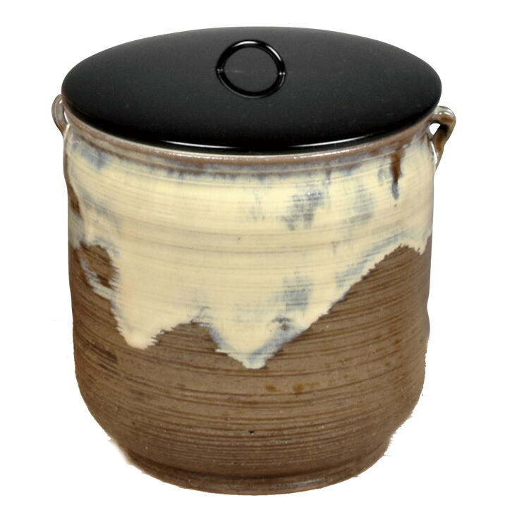 楽天市場】十三代 高取八仙 高取四方口 管耳付 水指「茶道具・水指」共