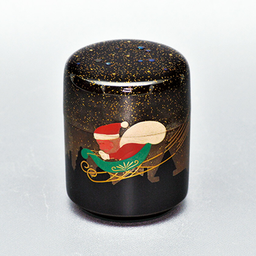 茶道具 棗 なつめ 聖夜絵巻 面取細棗 茶道具 棗 なつめ 聖夜絵巻