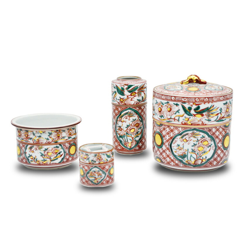 楽天市場】皆具 呉須 赤絵 高野昭阿弥作 : 茶道具・抹茶・八女茶の芳香園