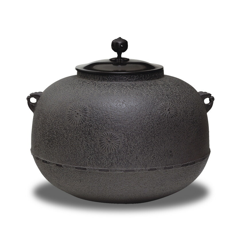 楽天市場】茶道具 風炉釜 菊地政光作 浜松地紋真形釜 : 茶道具・抹茶