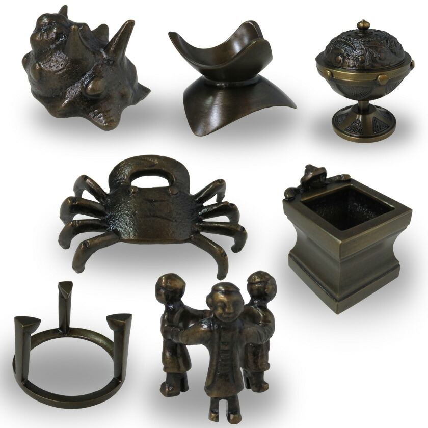 楽天市場】【茶道具 / 蓋置】 唐銅 七種蓋置 哲匠 作 (紙箱