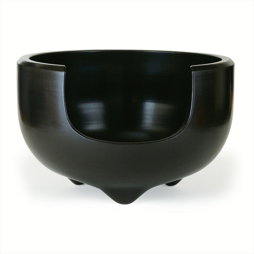 楽天市場】【茶器/茶道具 風炉/土風炉】 面取風炉 黒 尺一 蒲池