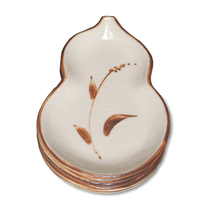 楽天市場】【茶道具 / 菓子器】 銘々皿 瓢・織部 (5客) 五陶 作 (化粧