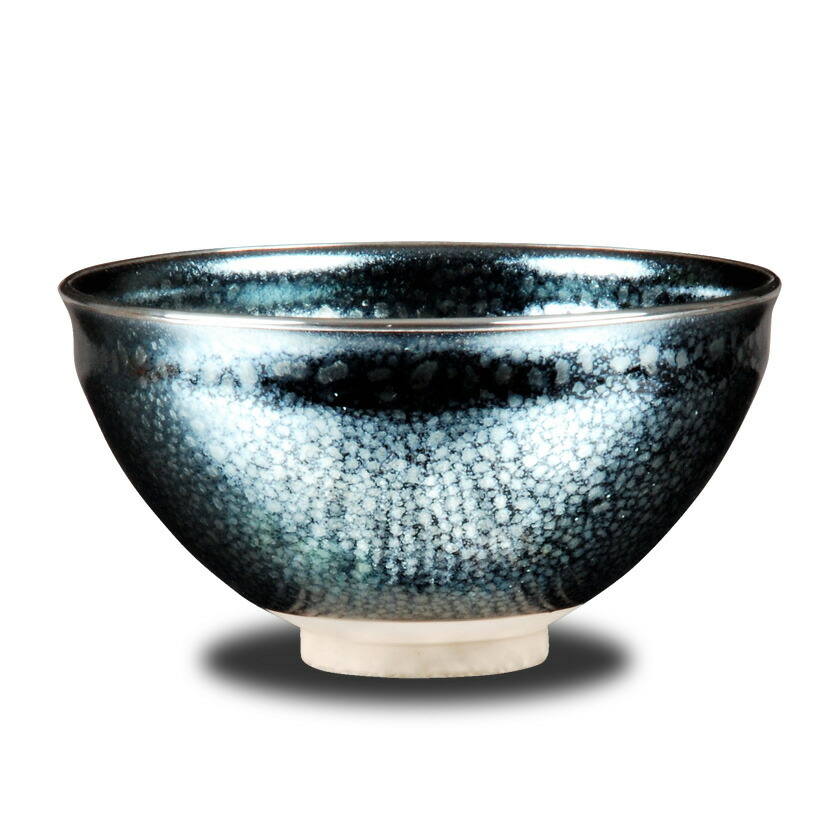 ☆JZ70☆銀油滴釉.茶盞 曜変油滴星天目 茶道具 窯変星目盞 茶盞 抹茶碗 煎茶碗 茶器 幻想的な釉景 磁器 磁器