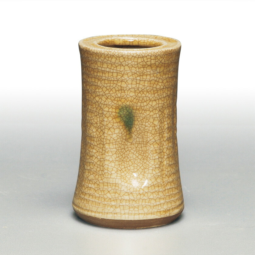 楽天市場】黄瀬戸 旅枕花入 kizeto hanaire/flower container : 茶道具