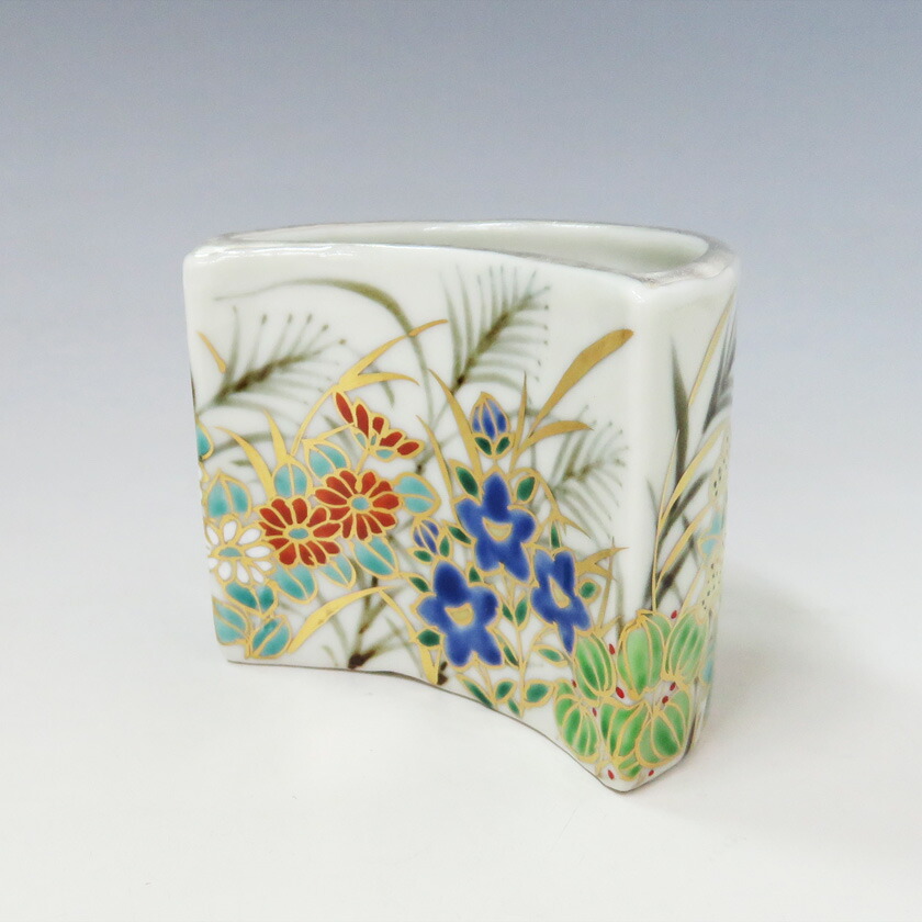 楽天市場】茶道具 蓋置 蓋置 色絵 三ッ兎 高野昭阿弥作 : 茶道具・抹茶