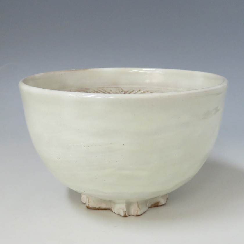 茶道具 抹茶茶碗（まっちゃちゃわん） 茶碗 粉引三島 桜高台 清和窯
