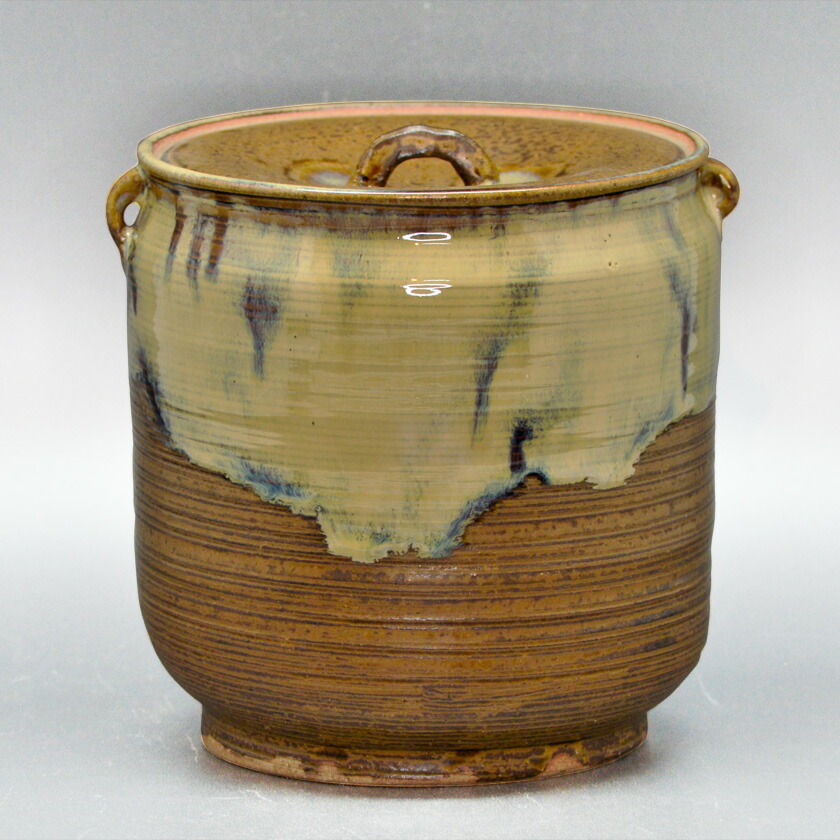 楽天市場】十三代 高取八仙 高取四方口 管耳付 水指「茶道具・水指」共