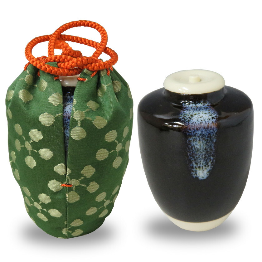 【茶道具】大海茶入　仕覆　紅牙瑞錦　茶入　龍村裂 長緒　☆美品☆ 茶入 茶道具 大海茶入 山羊花卉文錦(龍村裂・正絹仕覆・長緒
