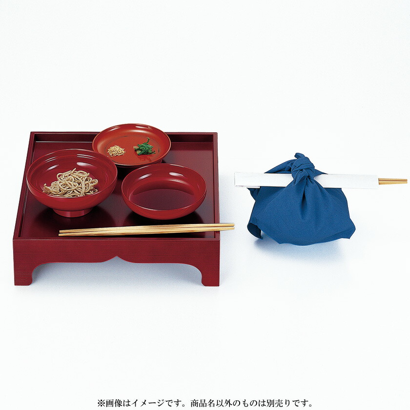 ポイント3倍以上（カード利用） 茶道具 懐石道具（かいせきどうぐ） 蕎麦椀 総朱 風呂敷付 五客（箸別売） ※画像はイメージです。商品名以外のものは別売りです。