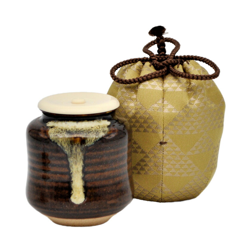 楽天市場】【茶道具】茶入 中興名物 翁手 陶若窯作 ラクト蓋 桐箱入り