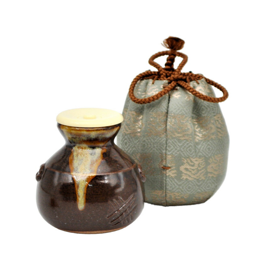 楽天市場】【茶道具】茶入 中興名物 翁手 陶若窯作 ラクト蓋 桐箱入り