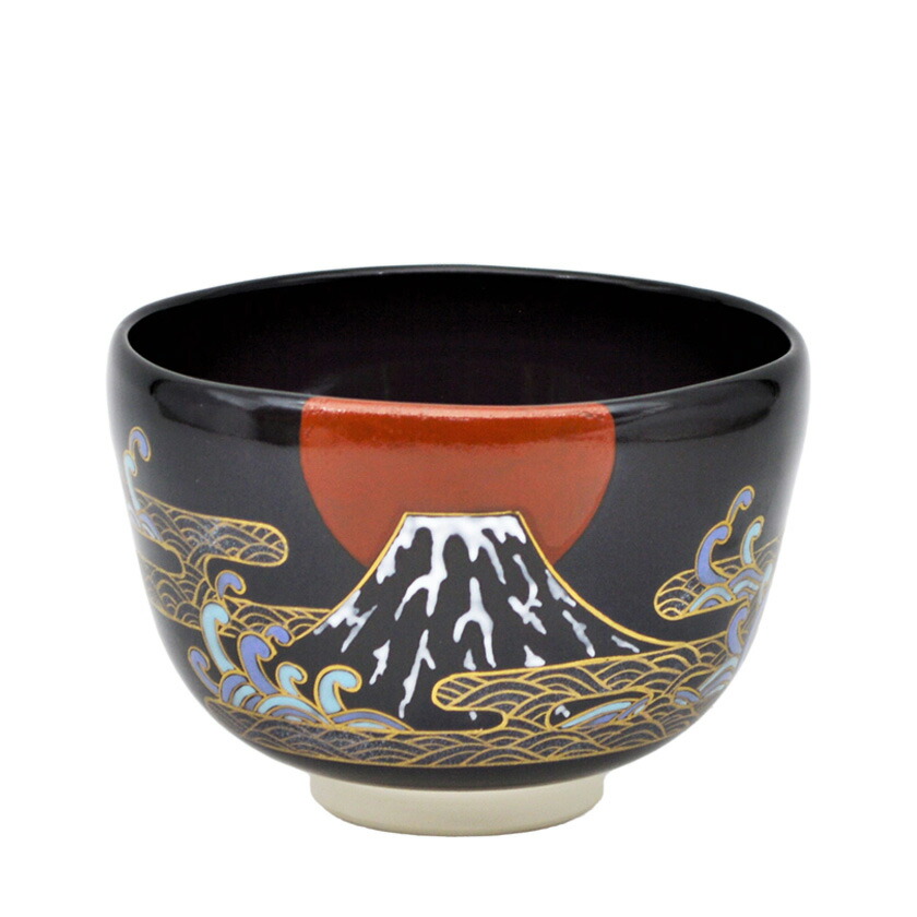 楽天市場】茶道具・茶器 抹茶茶碗、平茶碗 夕顔絵、京都 山岡 善