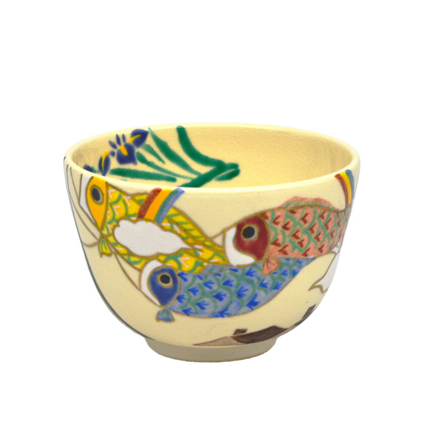 茶道具 抹茶茶碗（まっちゃちゃわん） 茶碗 仁清 鯉幟 端午の節句 水出 宋絢