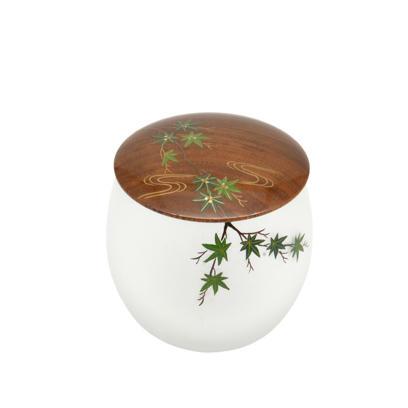尖んがり3倍以上（歌留多当て嵌める） 茶道具 茶器（ちゃき） 義山 茶器 青楓 中村 湖彩