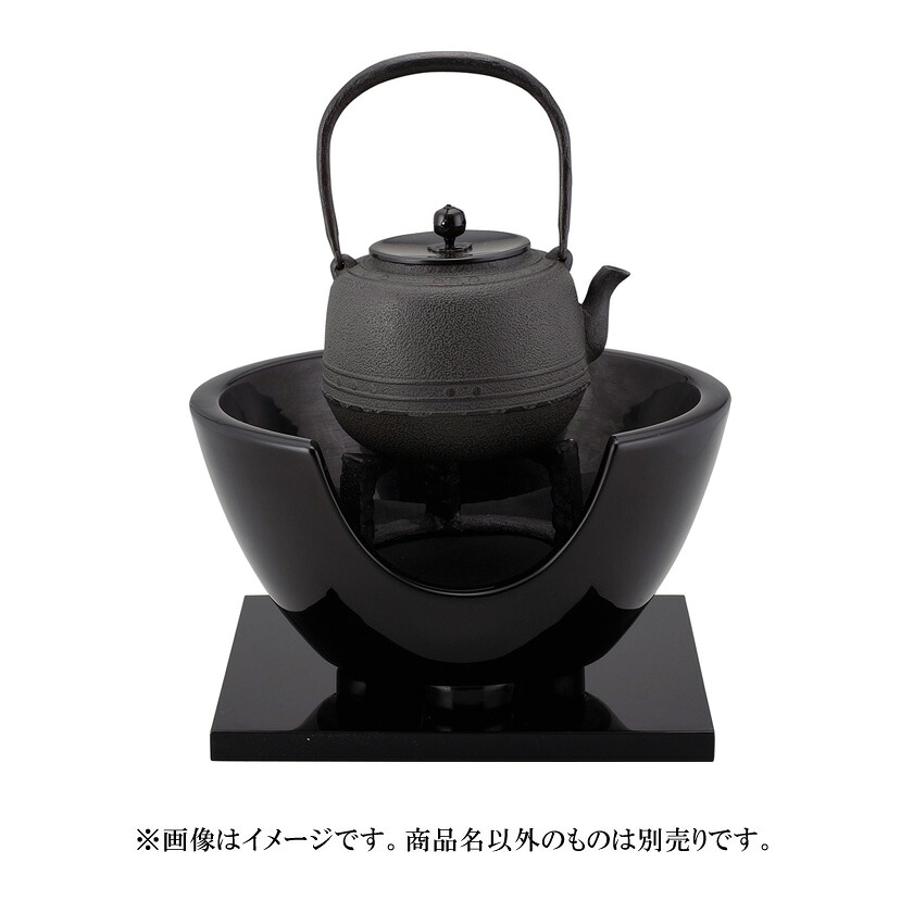 尖んがり3倍以上（歌留多当てはめる） 茶道具 風炉（ふろ） 紅鉢 黒 尺〇 宗伴