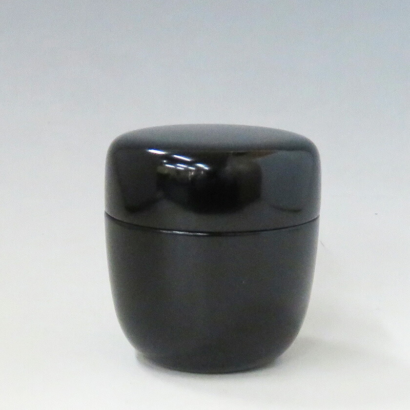 ポイント3倍以上（カード利用） 茶道具 薄茶器（うすちゃき） 木製 黒塗 中棗 二度塗り
