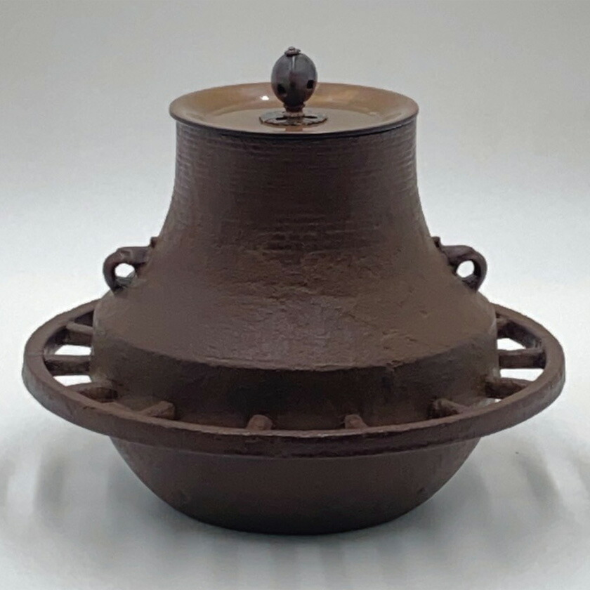 茶道具 唐銅鳳凰面風炉釜 茶道具 風炉富士釜添 唐銅鳳凰風炉 (No.6) 政光・浄雲