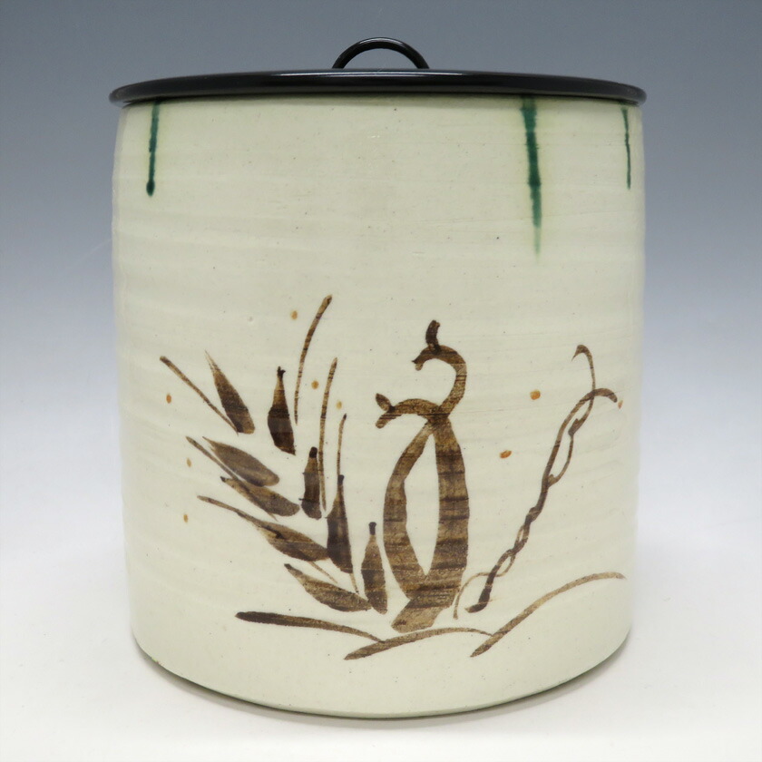 細水指　弥七田織部 楽天市場】【茶道・茶道具】【裏千家・表千家】弥七田織部 水指