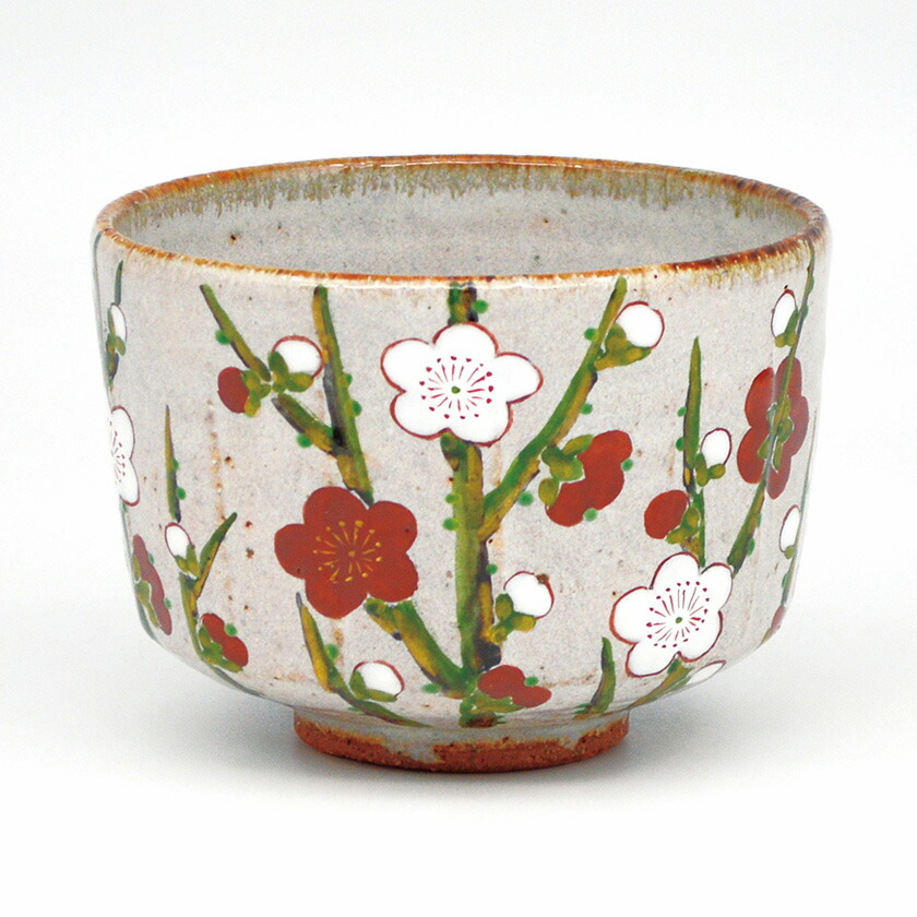 茶道具 抹茶茶碗（まっちゃちゃわん） 茶碗 灰釉 槍梅 中村 良二