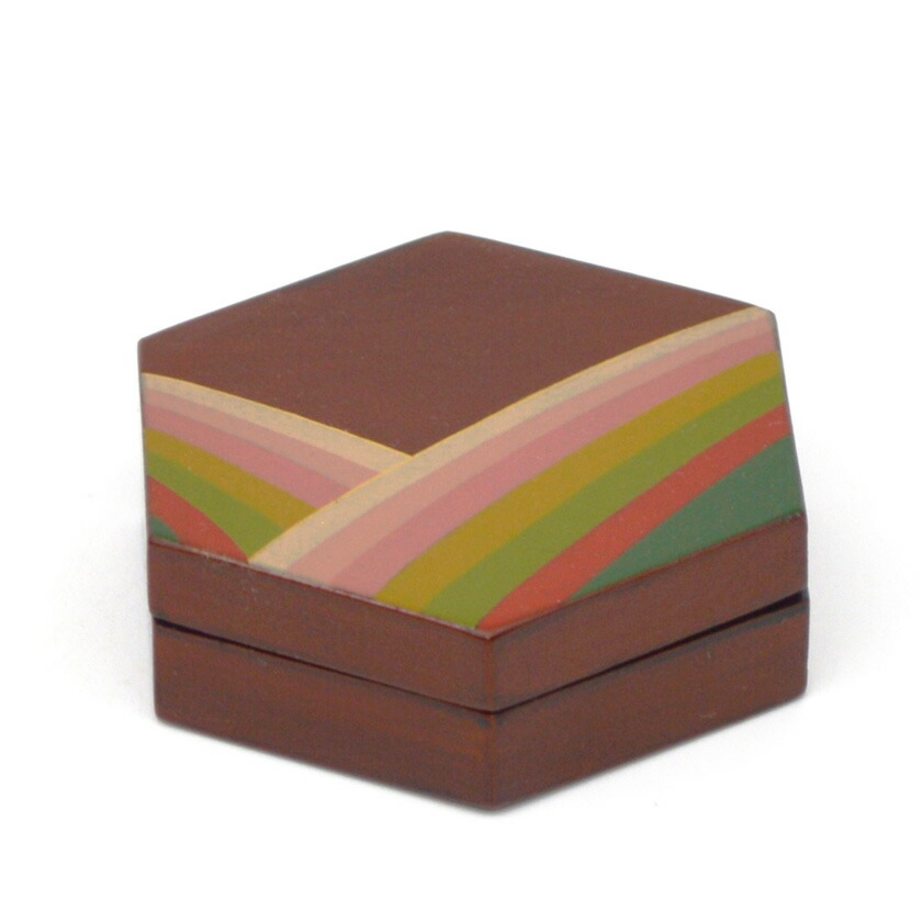 楽天市場】【茶器/茶道具 香合】 黒一閑 六角形 青海波 中谷秀斎作