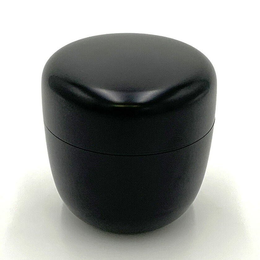 ポイント3倍以上（カード利用） 茶道具 薄茶器（うすちゃき） 中棗 黒 角出 俊平