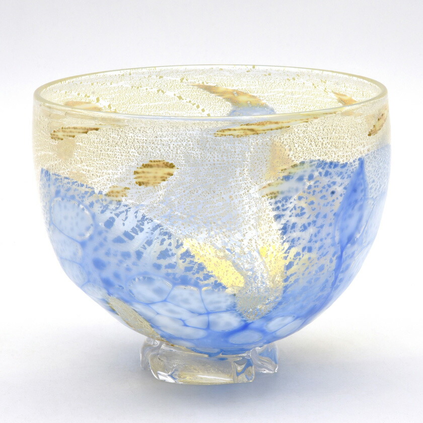 茶道具 抹茶茶碗（まっちゃちゃわん） 義山茶碗 風紋 ターコイズブルー 冷茶用 片岡 操