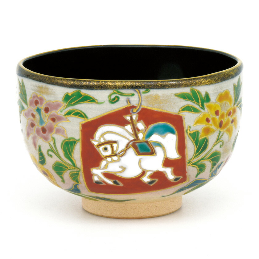 楽天市場】茶道具・茶器 抹茶茶碗、干支「午」「馬・うま」、御題「明