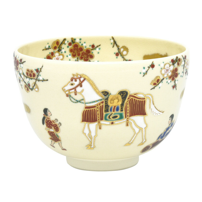 楽天市場】茶道具・茶器 抹茶茶碗、干支「午」「馬・うま」、御題「明