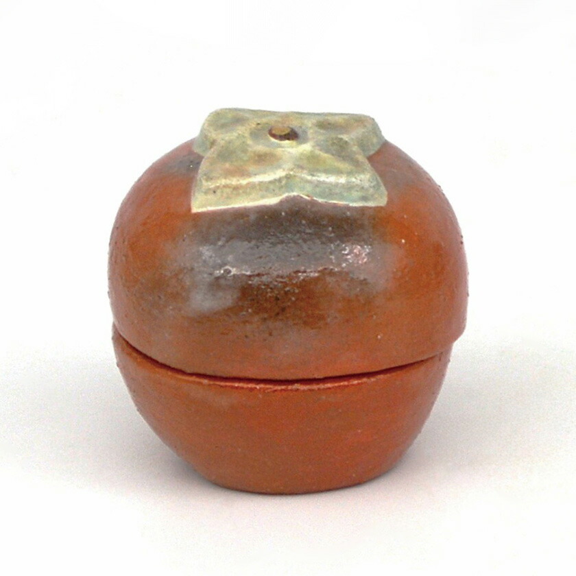 楽天市場】茶道具 香合宋胡録 柿香合 白褐釉 タイ製 : お茶・茶道具