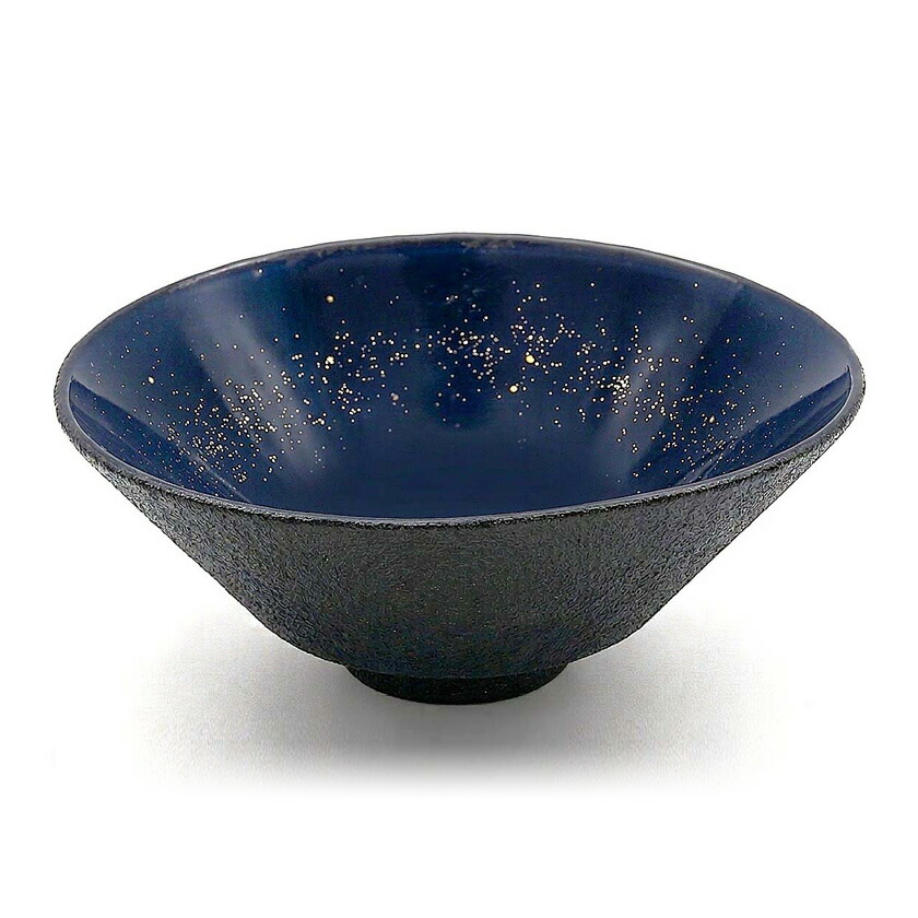尖んがり3倍以上（歌留多当てはめる） 茶道具 平茶碗（ひらちゃわん） 硝胎（しょうたい）茶碗 小宇宙（耐熱琉璃当てはめる） 吉田 華正 七夕