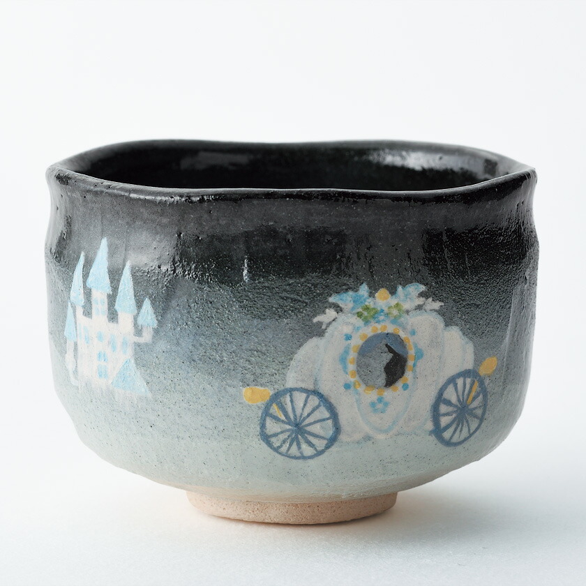 【吉村楽入 / 茶道具 抹茶茶碗】 尖んがり3倍以上(歌留多当て嵌める) 勅題茶碗 夢の荷馬車  歌会始 勅題 御題「夢」 通信販売 通信販売敷き地
