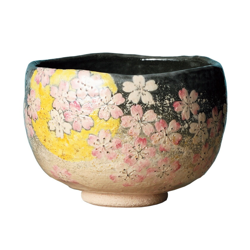 20%OFF 茶道具 抹茶茶碗（まっちゃちゃわん） 陽気茶碗 月夜桜 吉村 楽入