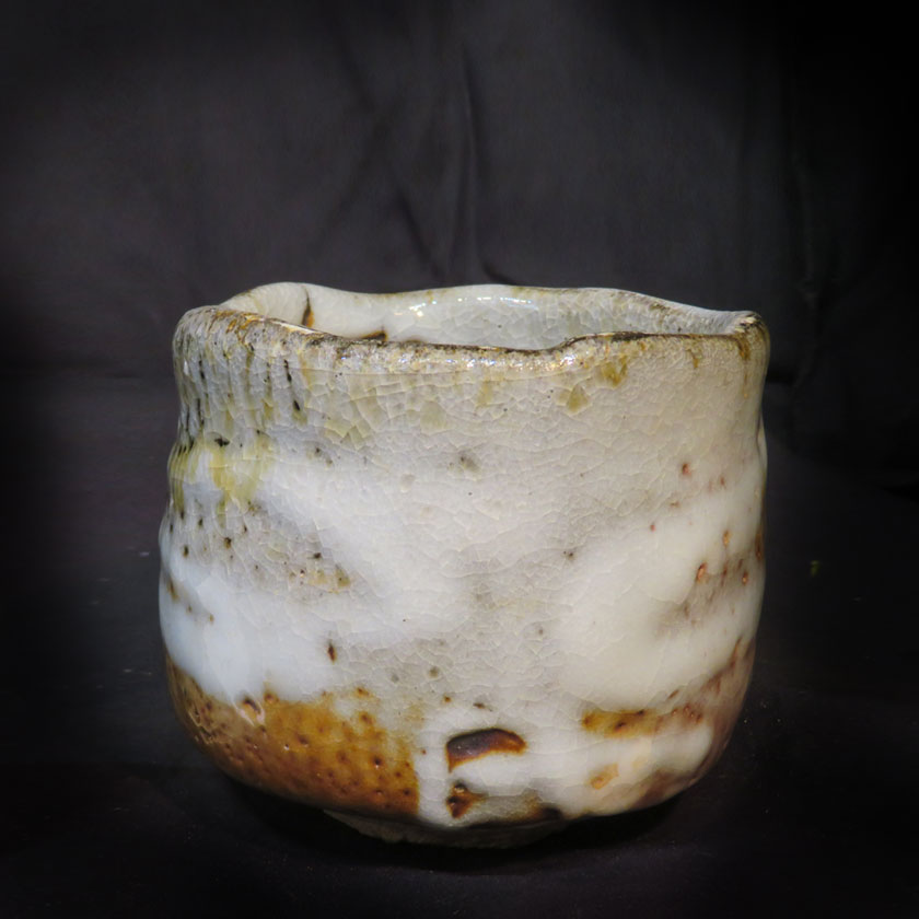 20%OFF 茶道具 抹茶茶碗（まっちゃちゃわん） はふり志野 茶碗 信楽焼 灰塚窯 入り口・入口 貞昭