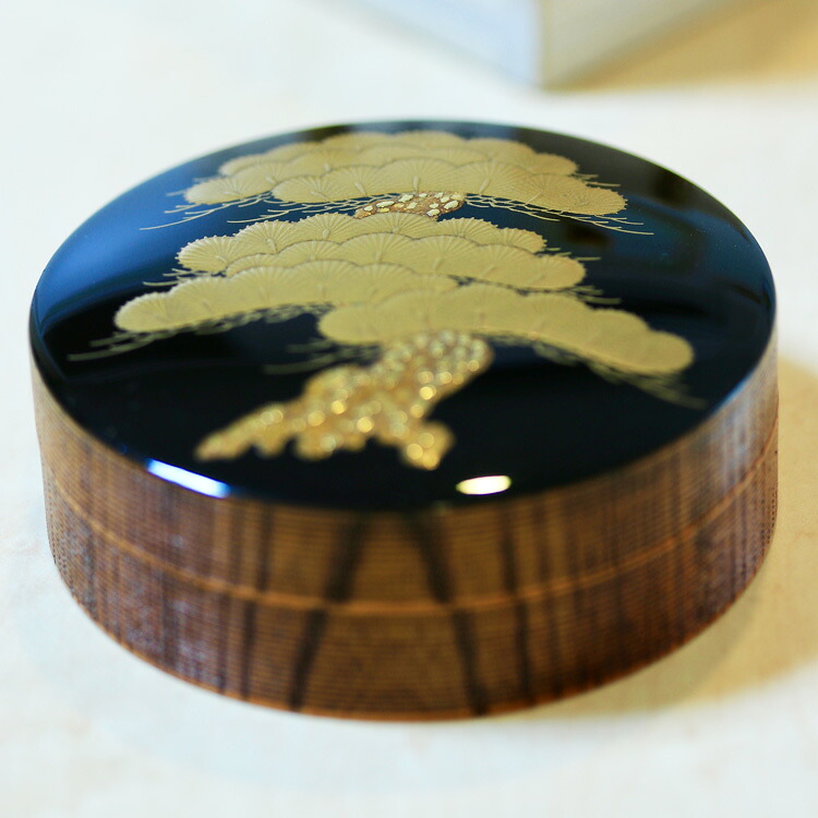 ポイント3倍以上（カード利用） 茶道具 香合 老松図蒔絵欅香合 (大) Ken MAKIE Studio「彩輝光」