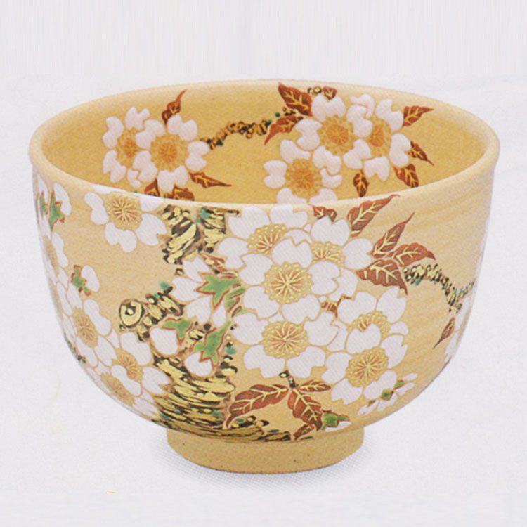 茶道具 抹茶茶碗（まっちゃちゃわん） 丹青 山桜 茶碗 田中 方円
